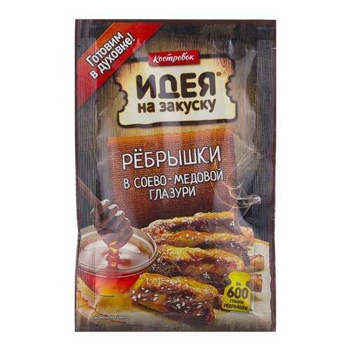 Соус Костровок Идея на закуску ребрышки в соево-медовой глазури 90 г в ВкусВилл