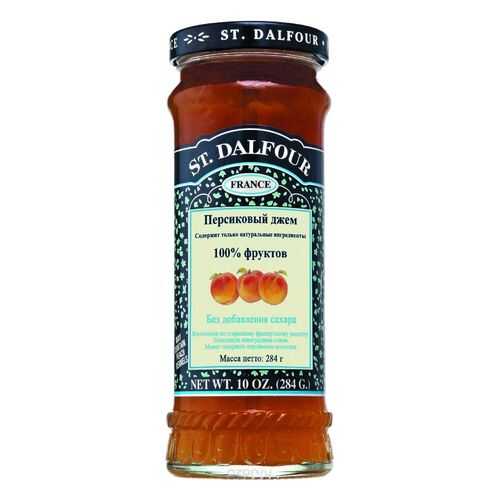 Джем St.Dalfour без сахара с персиком 284 г в ВкусВилл