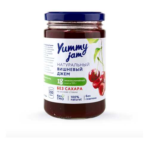 Джем Yummy jam вишневый без сахара 350 г в ВкусВилл