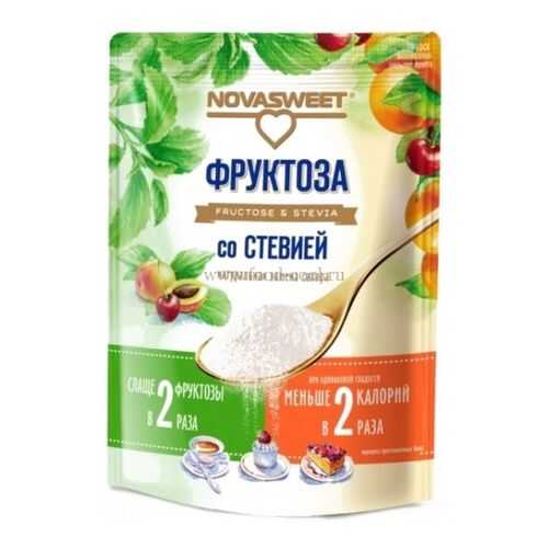 Фруктоза Novasweet со стевией 250 г в ВкусВилл