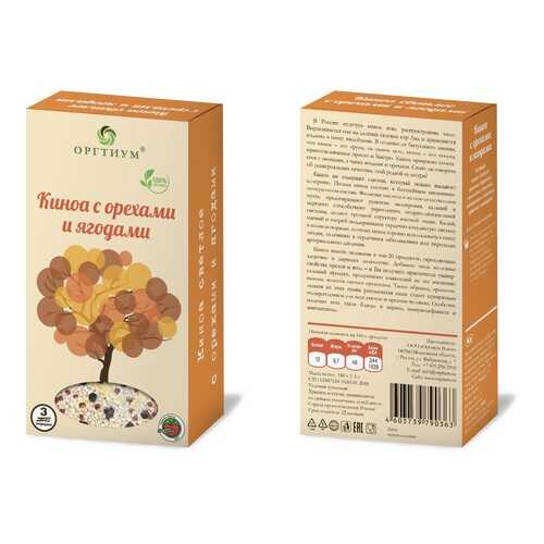 Киноа светлое Оргтиум с орехами и ягодами 180 г в ВкусВилл