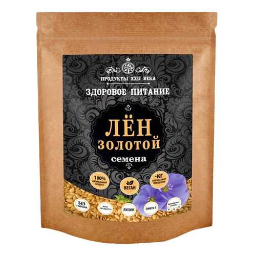 Лен золотой Продукты XXII века семена дойпак 200 г в ВкусВилл