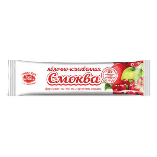 Пастила Смоква фруктовая яблочно-клюквенная 30 г в ВкусВилл