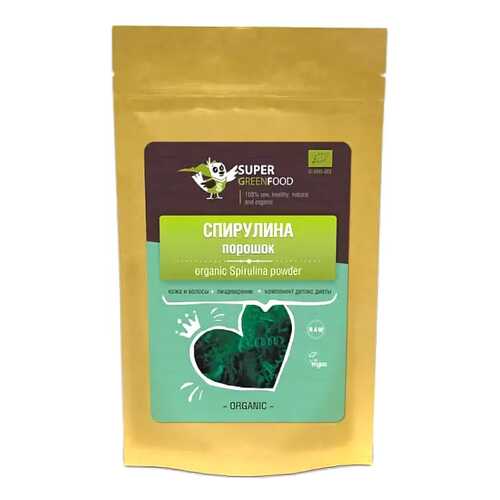 Спирулина Super Green Food порошок 200 г в ВкусВилл