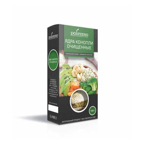 Ядра конопли Полеззно 100 г в ВкусВилл