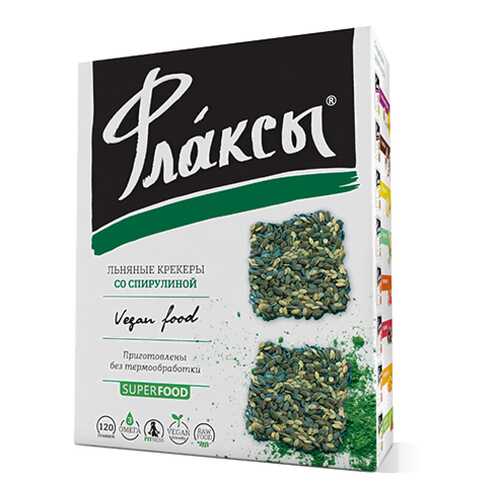 Флаксы Компас Здоровья со спирулиной 120 г в ВкусВилл