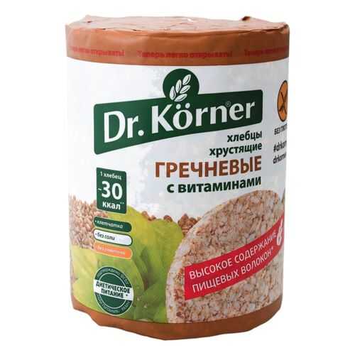 Хлебцы хрустящие Dr.Kоrner гречневые с витаминами 100 г в ВкусВилл