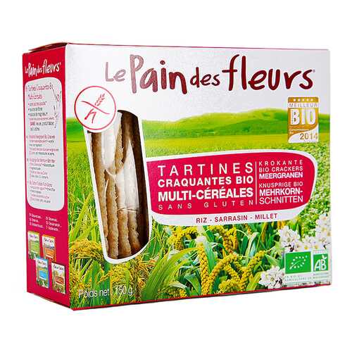 Хлебцы Pain des fleurs без глютена мультизлаковые 150 г в ВкусВилл