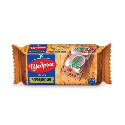 Хлебцы Щедрые бородинские 100 г в ВкусВилл