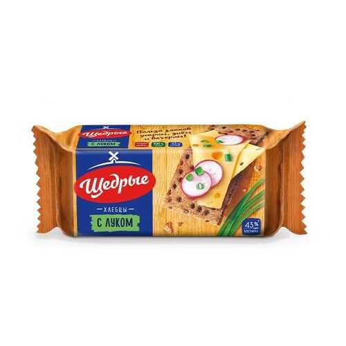 Хлебцы Щедрые ржано-пшеничные с луком 100 г в ВкусВилл