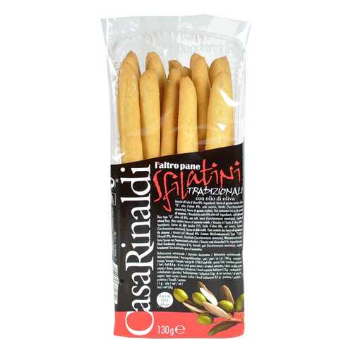 Хлебные палочки Casa Rinaldi сфилатини с оливковым маслом традиционные 130 г в ВкусВилл