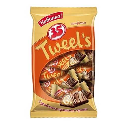Конфеты 35 Tweel's, с дробленым арахисом и криспи, 280 гр в ВкусВилл