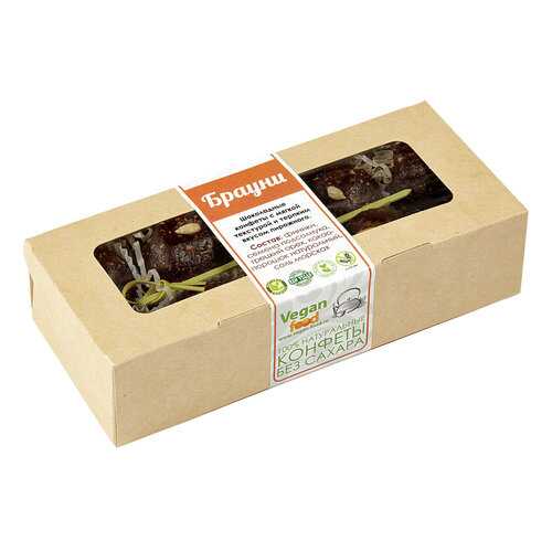 Конфеты Брауни 10 штук в эко-упаковке 200 г в ВкусВилл