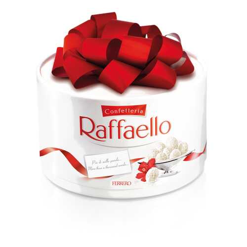 Конфеты Raffaello с цельным миндальным орехом в кокосовой обсыпке торт 100 г в ВкусВилл