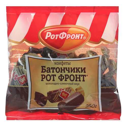 Конфеты Рот Фронт батончики шоколадно-сливочный вкус 250 г в ВкусВилл