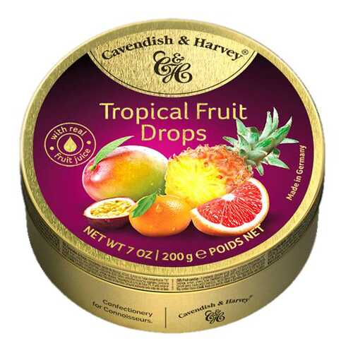 Леденцы Cavendish&Harvey tropical fruit с фруктовым соком 200 г в ВкусВилл
