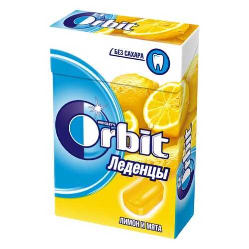 Леденцы Orbit лимон и мята 35 г в ВкусВилл