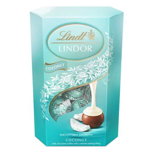 Набор конфет Lindt lindor молочный шоколад c кокосом 200 г в ВкусВилл