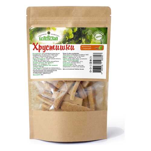 Белевская Яблочная пастила сушеная Хрустишки с Корицей 50гр в ВкусВилл