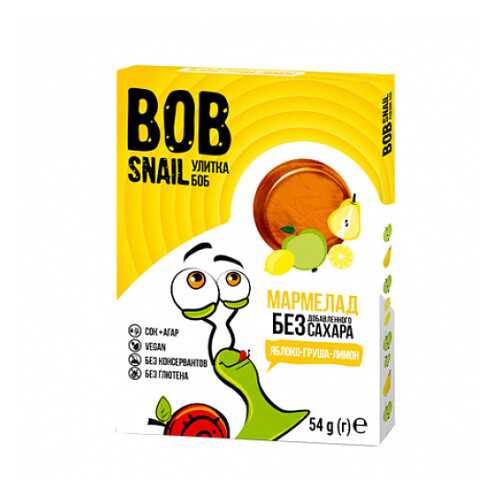 Мармелад фруктовый Яблоко, груша, лимон Bob Snail 54 г в ВкусВилл