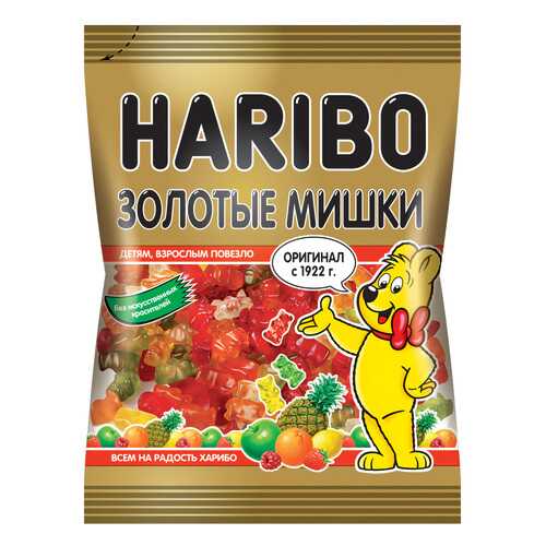 Мармелад Haribo жевательный золотые мишки 70 г в ВкусВилл