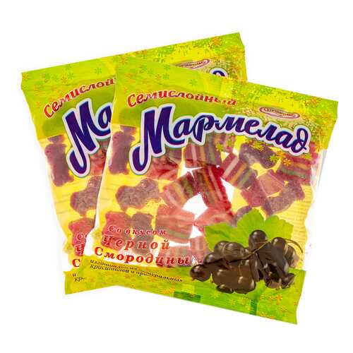Мармелад со вкусом черной смородины 350г пакет в ВкусВилл