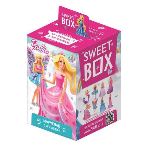 Мармелад Sweet box barbie с игрушкой в коробочке 10 г в ВкусВилл