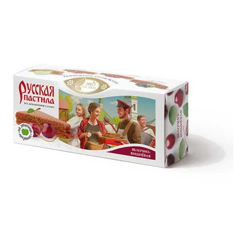 Пастила Русская, Яблочно-вишневая Эко пастила 45 г в ВкусВилл