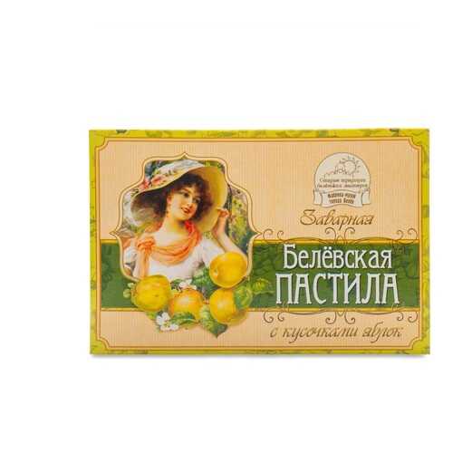 Пастила Старые традиции Заварная с кусочками яблок 170 г в картонной упаковке Россия в ВкусВилл