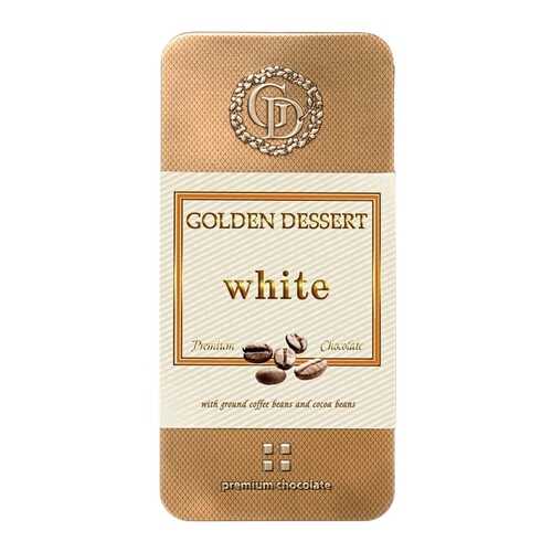 Шоколад Golden Dessert, белый, с молотыми кофейными зернами и какао-бобами, 100 гр в ВкусВилл