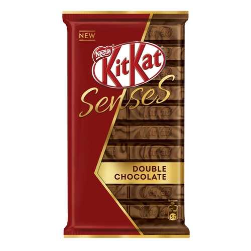 Шоколад молочный и темный Kit-Kat senses double chocolate с хрустящей вафлей 112 г в ВкусВилл