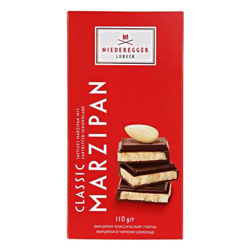 Шоколад NIDEREGGER марципан классический 110г в ВкусВилл