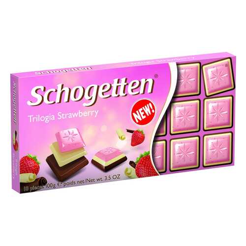 Шоколад Schogetten trilogia strawberry 100 г в ВкусВилл