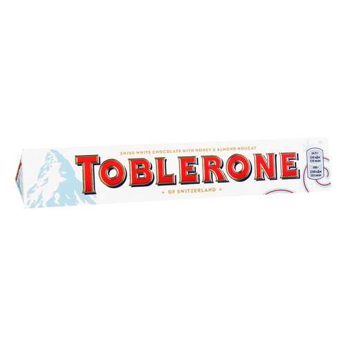 TOBLERONE шоколад белый медово-миндальная нуга 100г в ВкусВилл