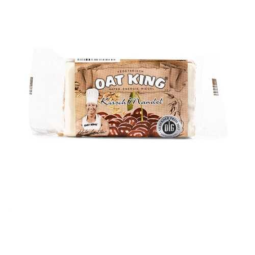 Батончик «Вишня с миндалем», Oat King, 95 г, Германия в ВкусВилл