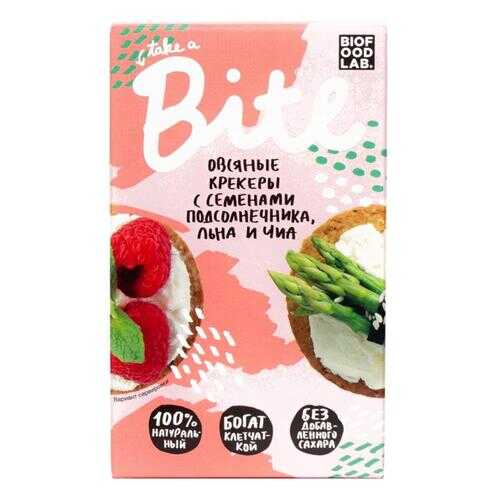 Крекеры Bite овсяные с семенами подсолнечника, льна и чиа 3*200 г в ВкусВилл
