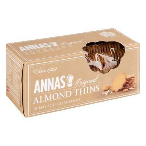 Печенье Annas original almond thins миндальное тонкое 150 г в ВкусВилл