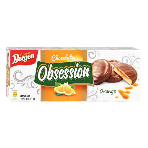 Печенье BERGEN Obsession Orange 145г в ВкусВилл