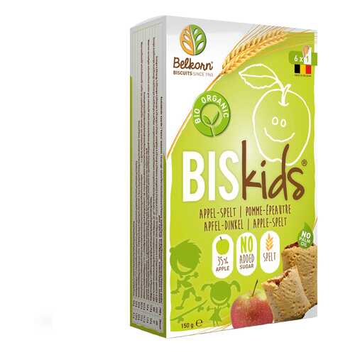 Печенье детское BelKorn Bis Kids с яблоками 150 г в ВкусВилл