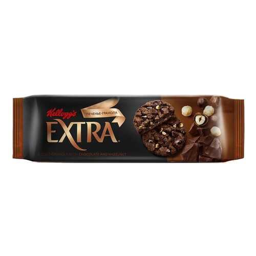 Печенье Kellogg's Extra гранола с шоколадом и фундуком 150 г в ВкусВилл