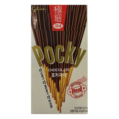 Печенье Pocky палочки супер тонкие шоколад 75 г в ВкусВилл