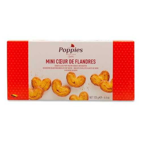 Печенье Poppies Мини -Сердечки125г Бельгия в ВкусВилл