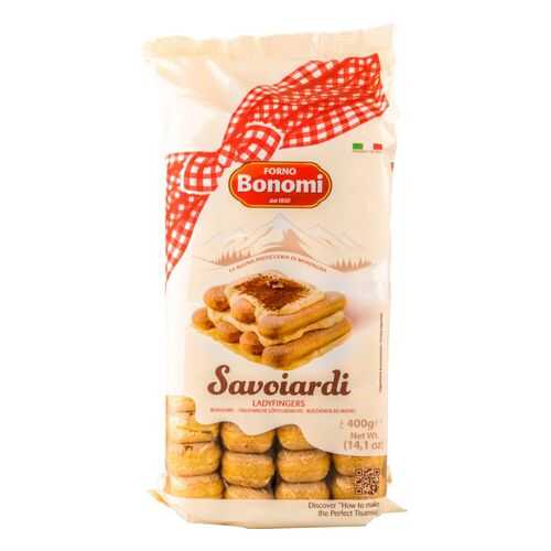 Печенье савоярди Forno Bonomi ladyfingers для тирамису 400 г в ВкусВилл