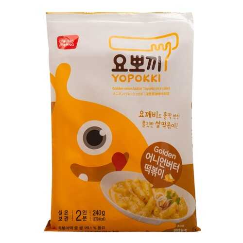 Рисовые клецки Youngt Poong топокки с соусом вкус сыра 240г Южная Корея в ВкусВилл