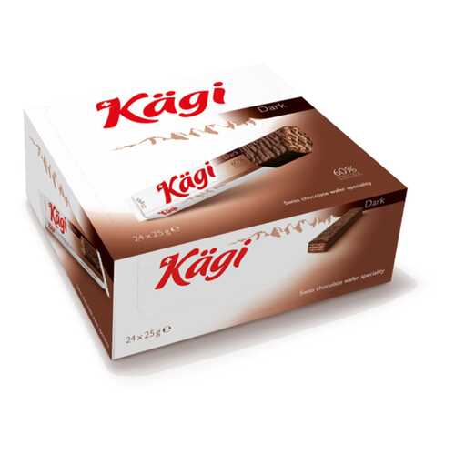 Вафли Kaegi Dark в темном шоколаде 25 г в ВкусВилл