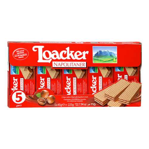 Вафли Loaker napolitaner с ореховой начинкой 225 г в ВкусВилл