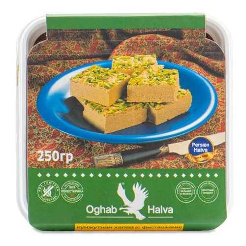 Халва Oghab Кунжутная с фисташками 250 г Иран в ВкусВилл