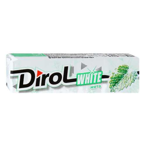 DIROL WHITE жевательная резинка уголь/мята 13,6г по30 шт в ВкусВилл