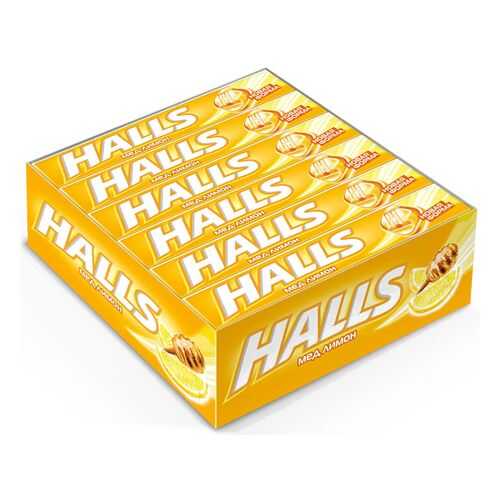 Карамель Halls мед лимон 12 шт в ВкусВилл