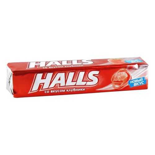 Карамель леденцовая Halls со вкусом клубники 25 г в ВкусВилл